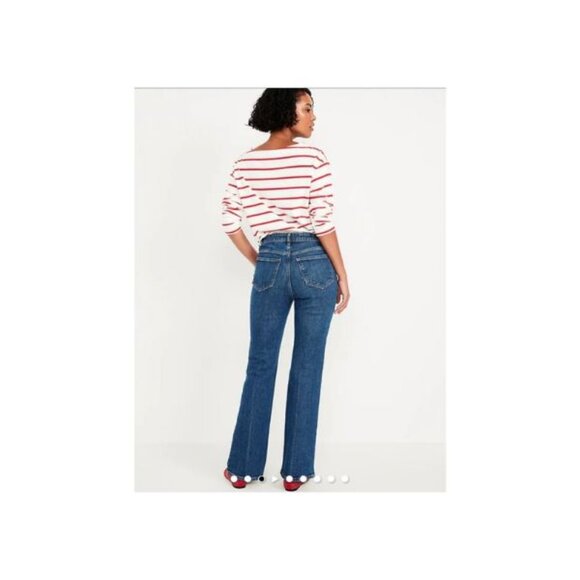 Old Navy Flare Jeans sz 0 Petite - Picture 2 of 6